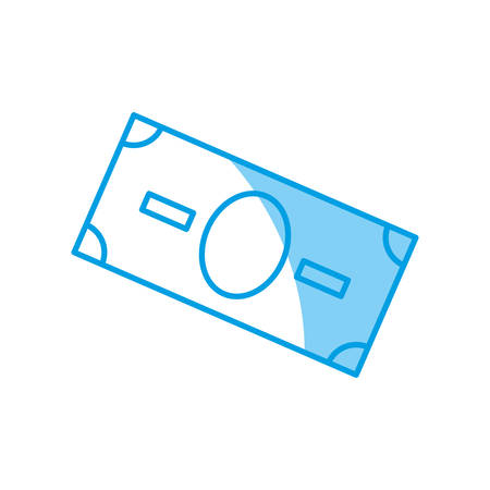 money bill icon over white background. vector illustrationのイラスト素材