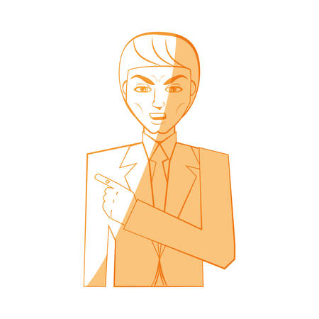 Elegant man cartoon icon vector illustration graphic designのイラスト素材