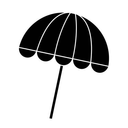 parasol icon over white background. vector illlustrationのイラスト素材