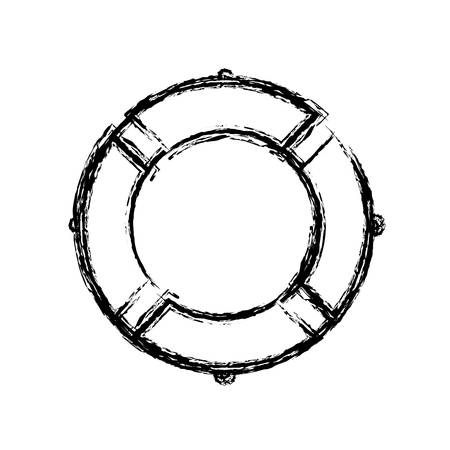 safety float icon over white background. vector illustrationのイラスト素材