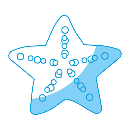 sea star icon over white background. vector illustrationのイラスト素材