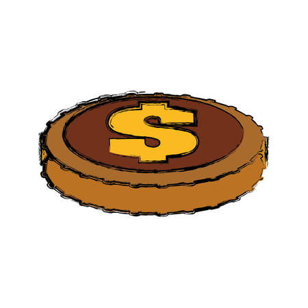 Money coin isolated.のイラスト素材