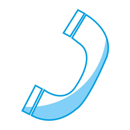 phone handset icon over white background. vector illustrationのイラスト素材