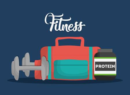 over background. fitness lifestyle concept. colorful design. vector illustrationのイラスト素材