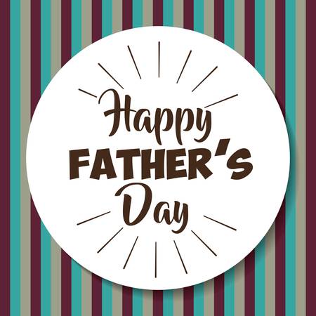happy father day card design. colorful design. vector illustrationのイラスト素材
