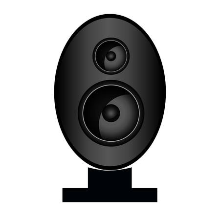 speaker bass icon over white background. vector illustrationのイラスト素材
