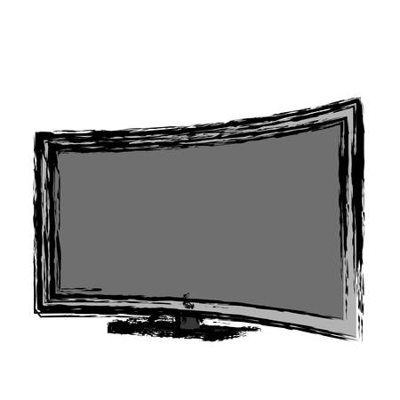 modern television icon over white background. colorful design. vector illustrationのイラスト素材