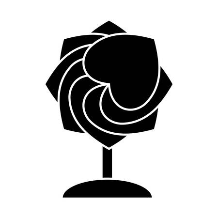 abstract tree icon over white background. vector illustrationのイラスト素材