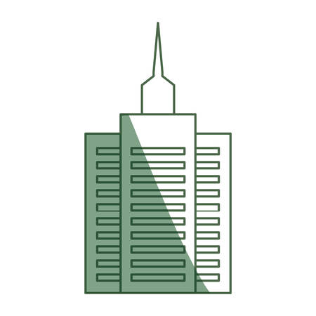 Green building tower icon vector illustration graphic designのイラスト素材