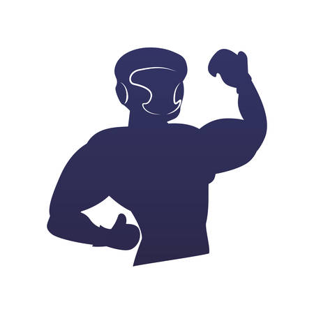 Boxing figther trainning icon vector illustration graphic designのイラスト素材