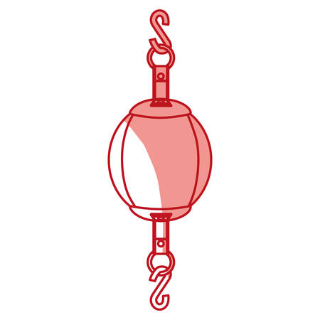 Boxing bag equipment icon vector illustration graphic designのイラスト素材