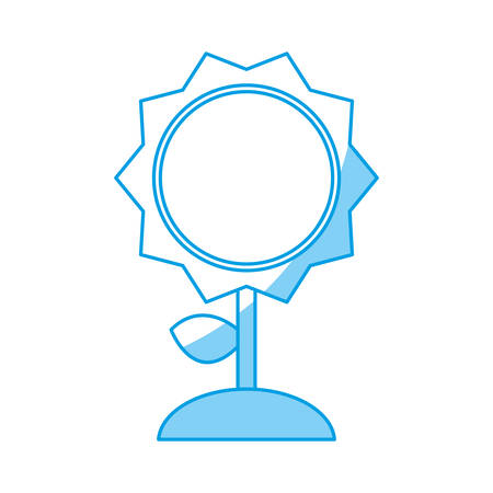 flower plant icon over white background. vector illustrationのイラスト素材