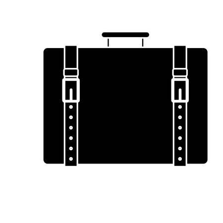 business briefcase icon over white background. vector illustrationのイラスト素材