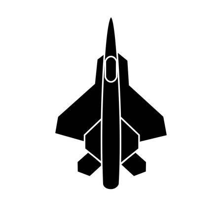 war plane icon over white background. vector illustrationのイラスト素材