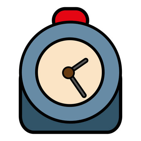 clock icon over white background. vector illustrationのイラスト素材