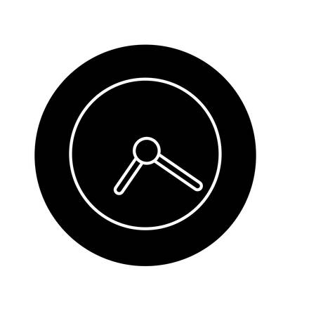 clock icon over white background. vector illustrationのイラスト素材
