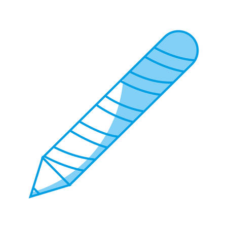 pencil icon over white background. vector illustrationのイラスト素材