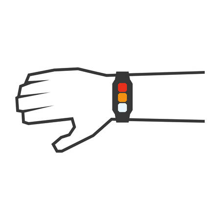 watch hand technology vector icon illustration graphic designのイラスト素材
