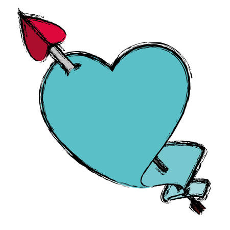 heart shape symbol ector icon illustration graphic designのイラスト素材