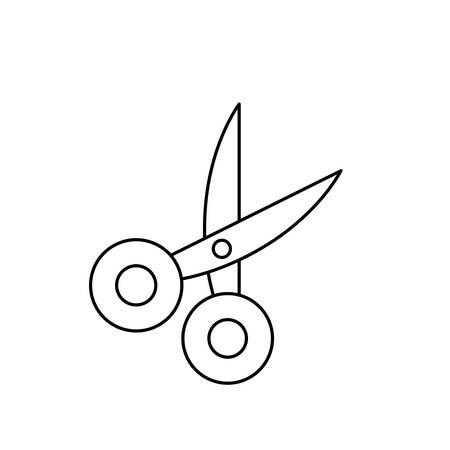 scissors cartoon vector icon illustration graphic designのイラスト素材