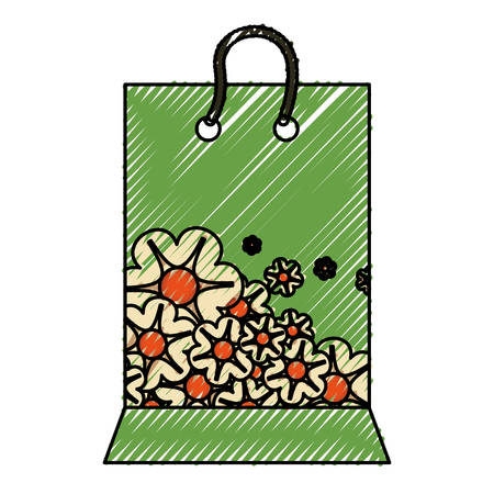 shopping bag gift vector icon illustration graphic designのイラスト素材