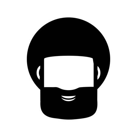 adult male head vector icon illustration designのイラスト素材
