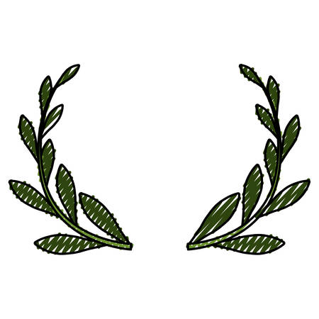 Wreath decorative ornament icon vector illustration graphic designのイラスト素材