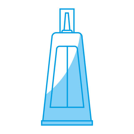 facial cream bottle icon over white background. makeup concept. vector illustrationのイラスト素材