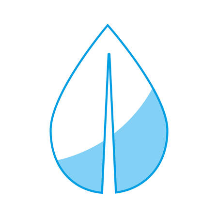 leaf icon over white background. vector illustrationのイラスト素材