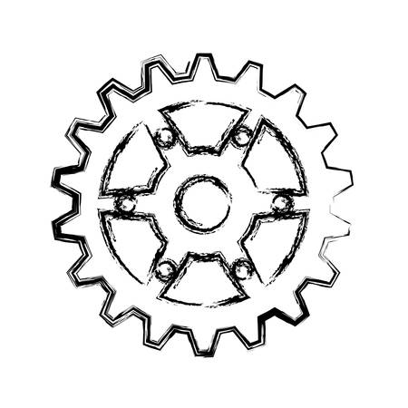 Gear machinery piece icon vector illustration graphic designのイラスト素材