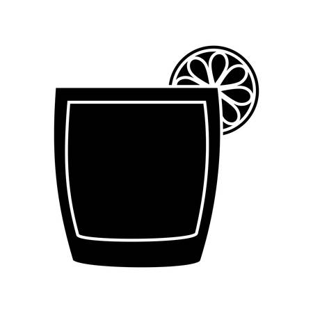cocktail drink icon over white background. vector illlustrationのイラスト素材