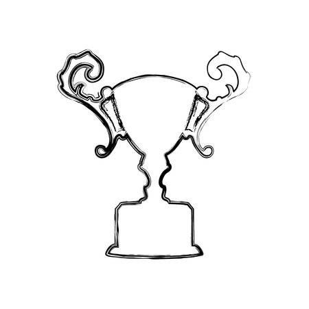 Trophy cup championship icon vector illustration graphic designのイラスト素材