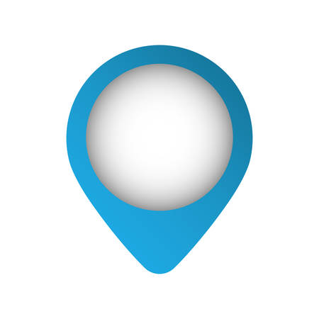 location pin icon over white background. vector illustrationのイラスト素材