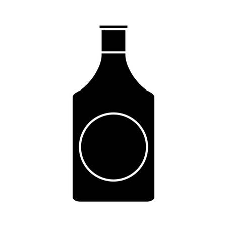 fragance bottle icon over white background. vector illustrationのイラスト素材