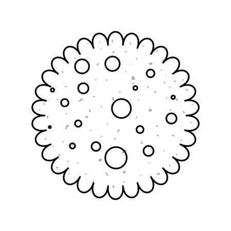 cookie snack sweet vector icon illustration graphic designのイラスト素材