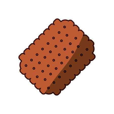 cracker sweet snack vector icon illustration graphic designのイラスト素材