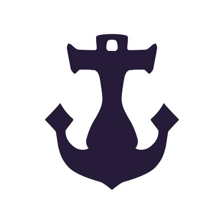 anchor nautical object vector icon illustration graphic designのイラスト素材