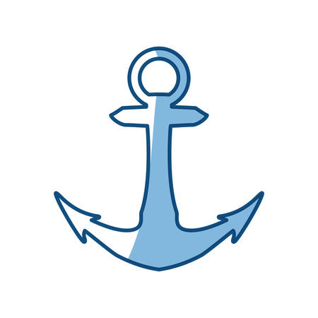 anchor nautical object vector icon illustration graphic designのイラスト素材