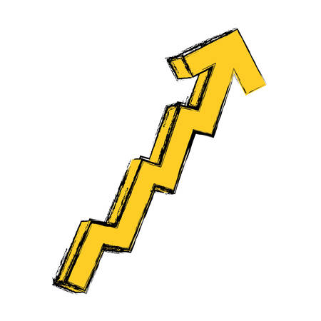 growing arrow business vector icon illustration graphic designのイラスト素材