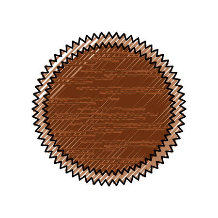 Round stamp label icon vector illustration graphic designのイラスト素材