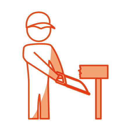 worker man silhouette icon vector illustration graphic designのイラスト素材