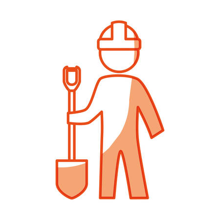 worker man silhouette icon vector illustration graphic designのイラスト素材