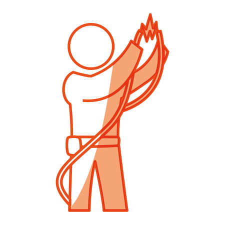 worker man silhouette icon vector illustration graphic designのイラスト素材