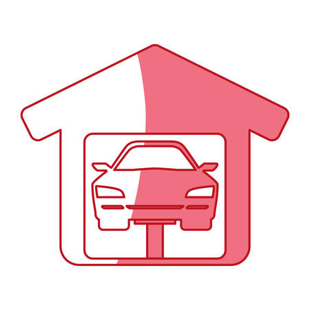 garage door mechanic icon vector illustration graphic designのイラスト素材