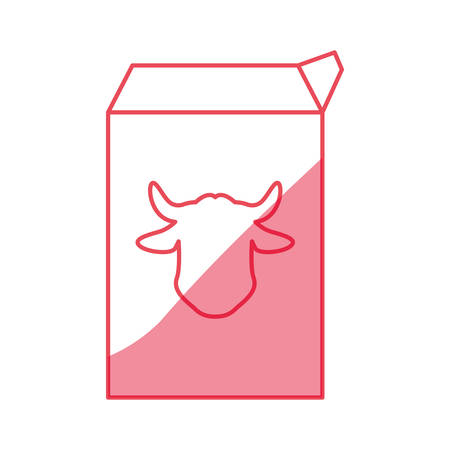 milk carton cow icon vector illustration graphic designのイラスト素材