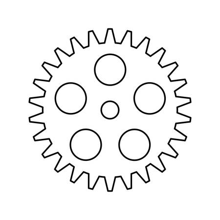 Gear machinery piece icon vector illustration graphic designのイラスト素材