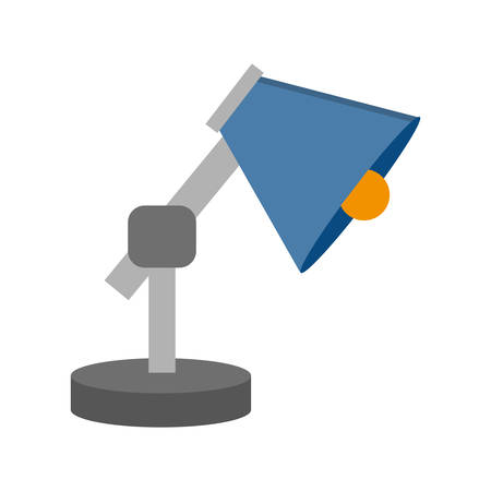 desk lamp icon over white background. vector illustrationのイラスト素材