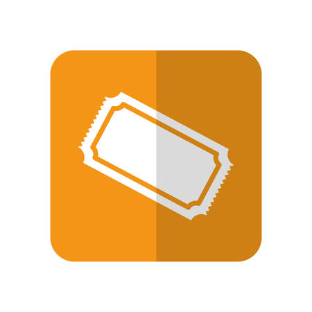 cinema ticket icon over white background. vector illustrationのイラスト素材