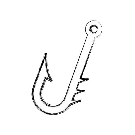Fish hook symbolのイラスト素材
