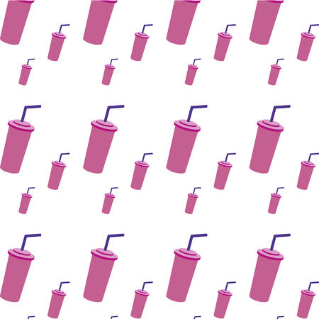 soda beverage in the cinema movie scene background, vector illustrationのイラスト素材